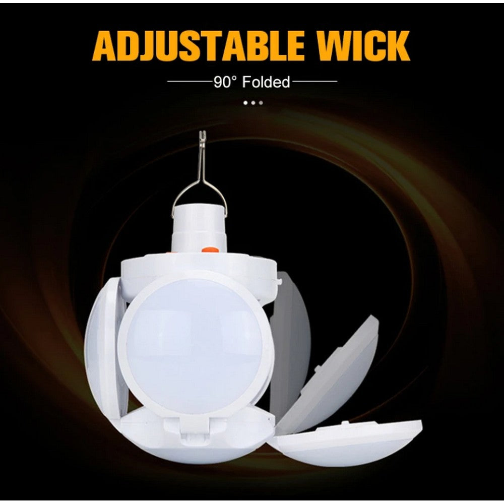 2 X Solar Powered Light Outdoor Emergency Lighting LED Bulb Foldable Hanging Camping Lamp