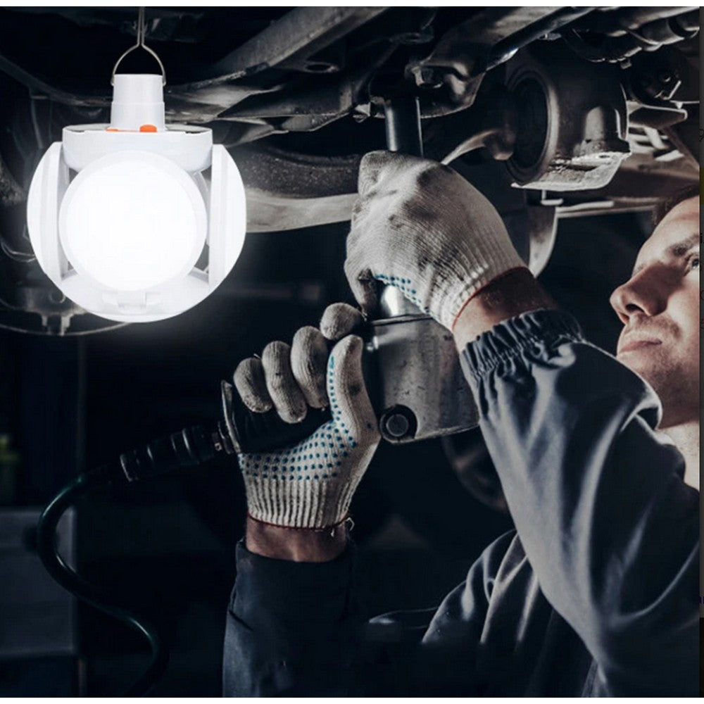 2 X Solar Powered Light Outdoor Emergency Lighting LED Bulb Foldable Hanging Camping Lamp