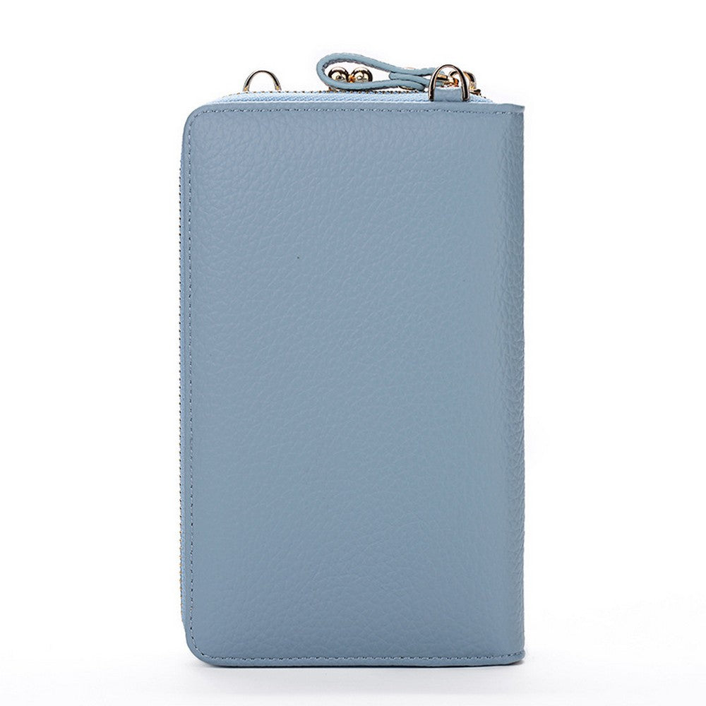 Women Phone Bag Solid Colour Wallet Crossbody Purse