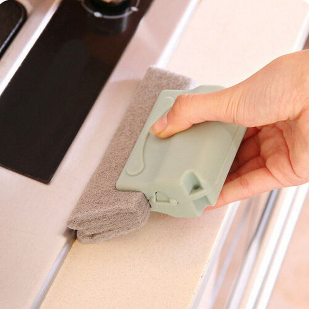 6 X Home Handheld Window Groove Cleaning Tool Window Slot Dust Remover Door Gap Cleaner Kitchen Sink Cleaning Brush Random Picked