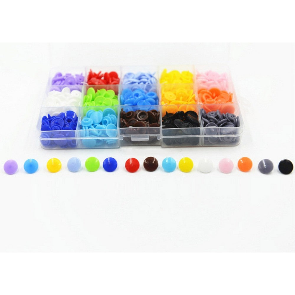 150 Pieces DIY Plastic Snap Button Set with Tools Kit