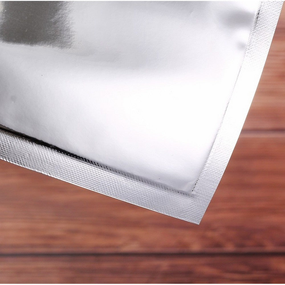 30PCS 160mic Resealable Mylar Bags Zip Lock Food Storage Foil Pouch Both Sides Not Visible