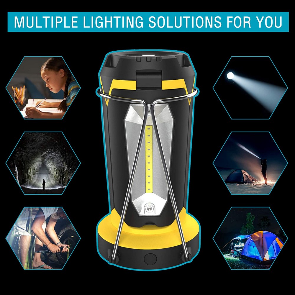 USB Rechargeable Camping Lantern Emergency Lights Flashlights