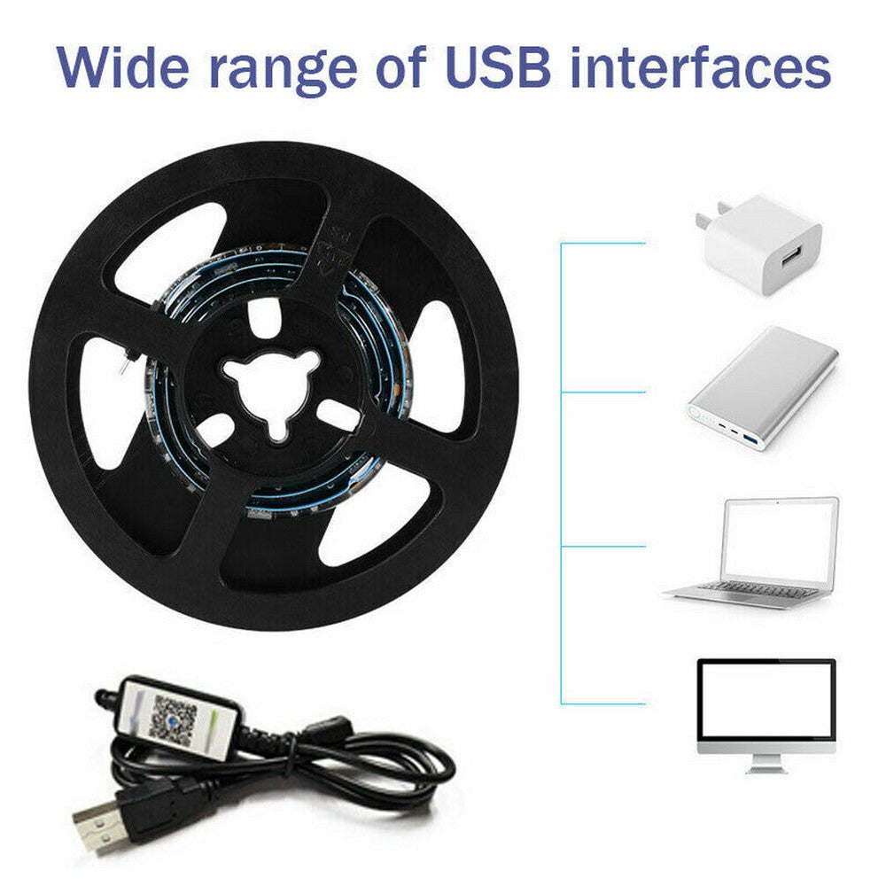 2 X App Control RGB Waterproof Smart Bluetooth LED Strip Lights