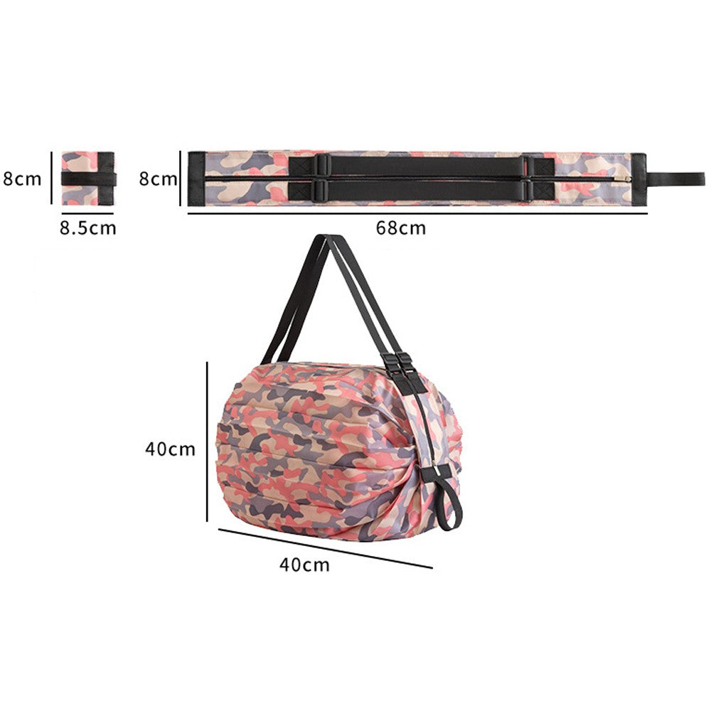 2 X Foldable Shopping Bag Shoulder Bag Handbag