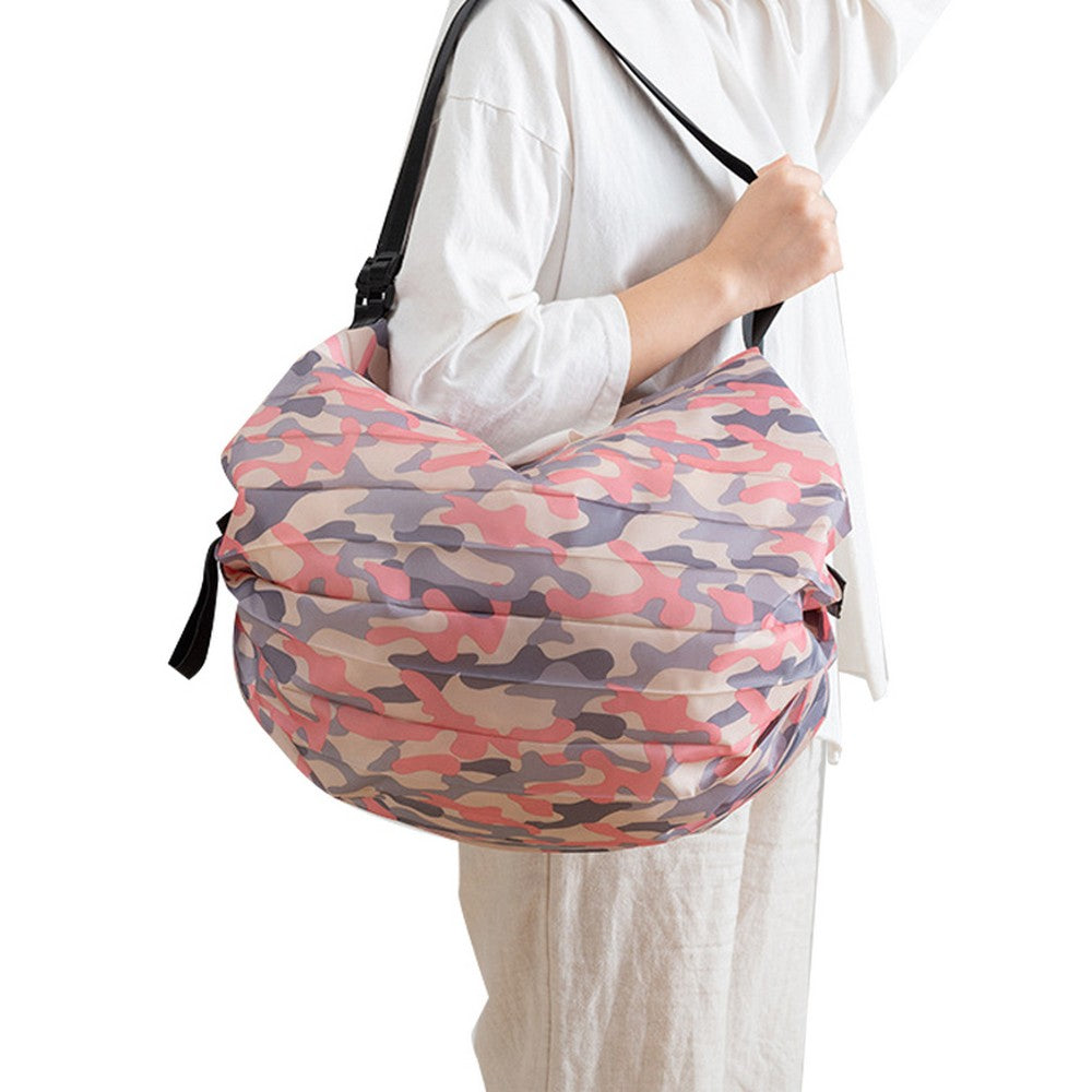 2 X Foldable Shopping Bag Shoulder Bag Handbag