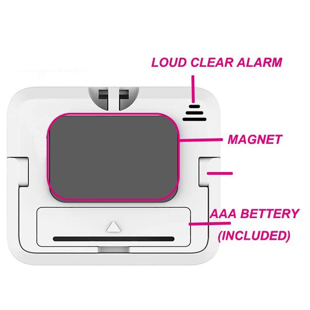 2 Pack Digital Kitchen Timer Magnetic Countdown Timer with Alarm for Cooking Classroom Bathroom Battery Is Not Included