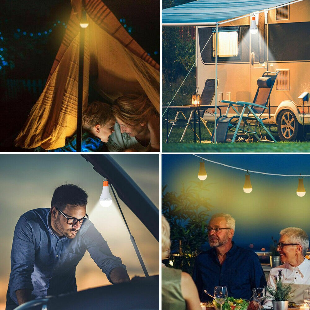 4 Pack 2 In 1 Outdoor Portable Camping Light Bulb LED Solar Power Mosquito Repellent Lamp with Remote