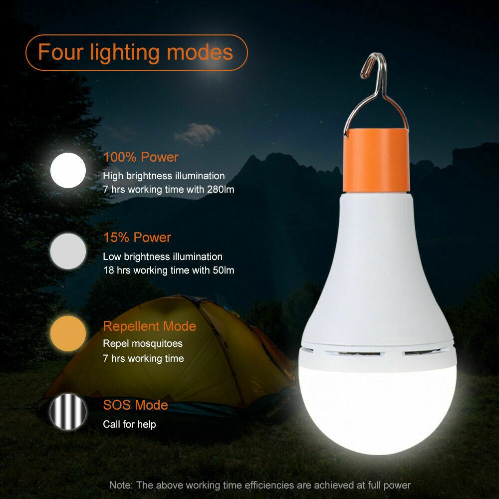 4 Pack 2 In 1 Outdoor Portable Camping Light Bulb LED Solar Power Mosquito Repellent Lamp with Remote