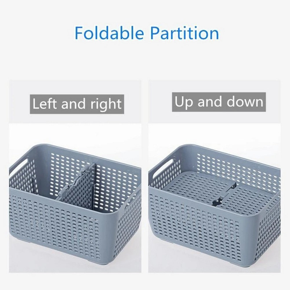2 Pack 3 In 1 Home Multifunctional Storage Box Fruit Vegetable Container Kitchen Drain Basket with Lid Medium