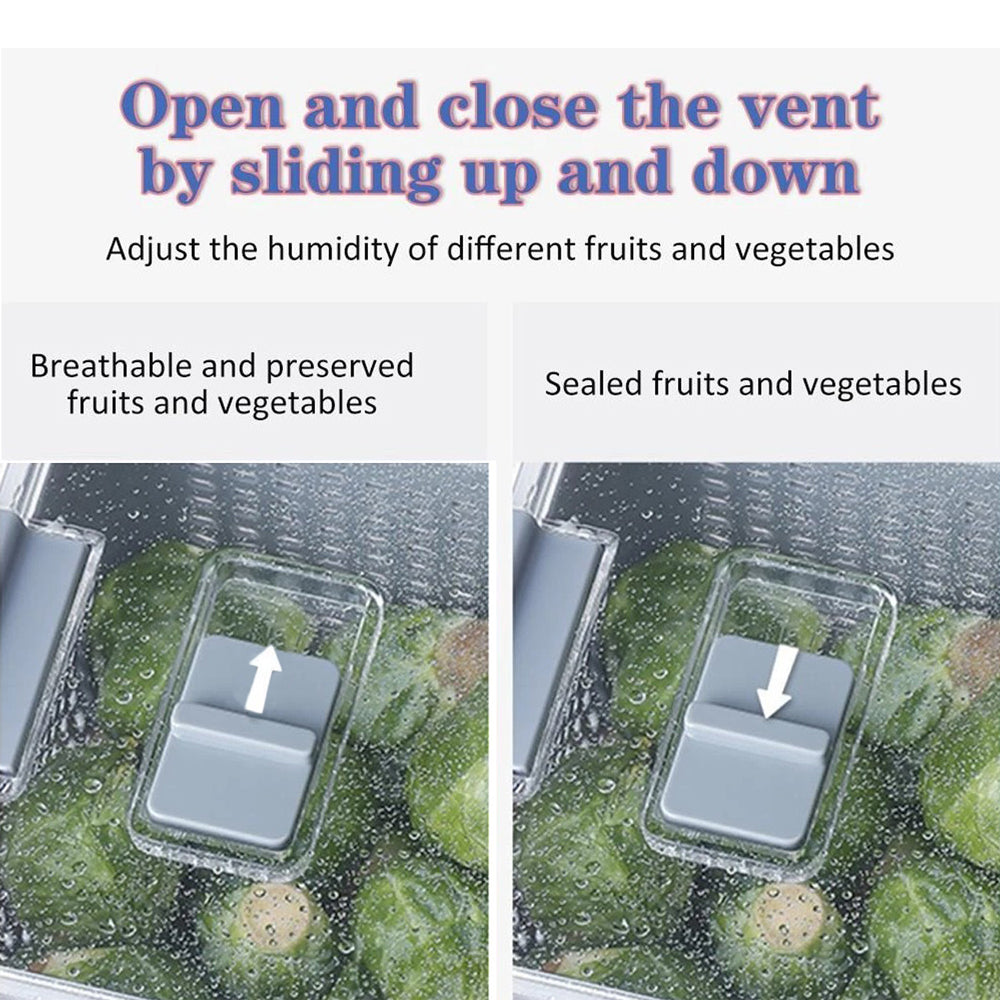 2 Pack 3 In 1 Home Multifunctional Storage Box Fruit Vegetable Container Kitchen Drain Basket with Lid Medium