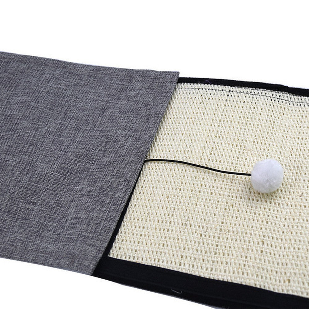 Cat Scratching Mat Sofa Couch Cat Furniture Scratching Pads Cover with Plush Ball Toy