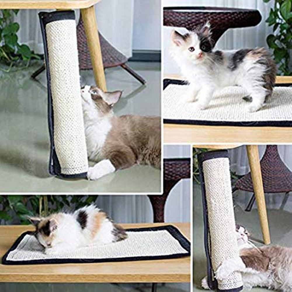 Cat Scratching Mat Sofa Couch Cat Furniture Scratching Pads Cover with Plush Ball Toy