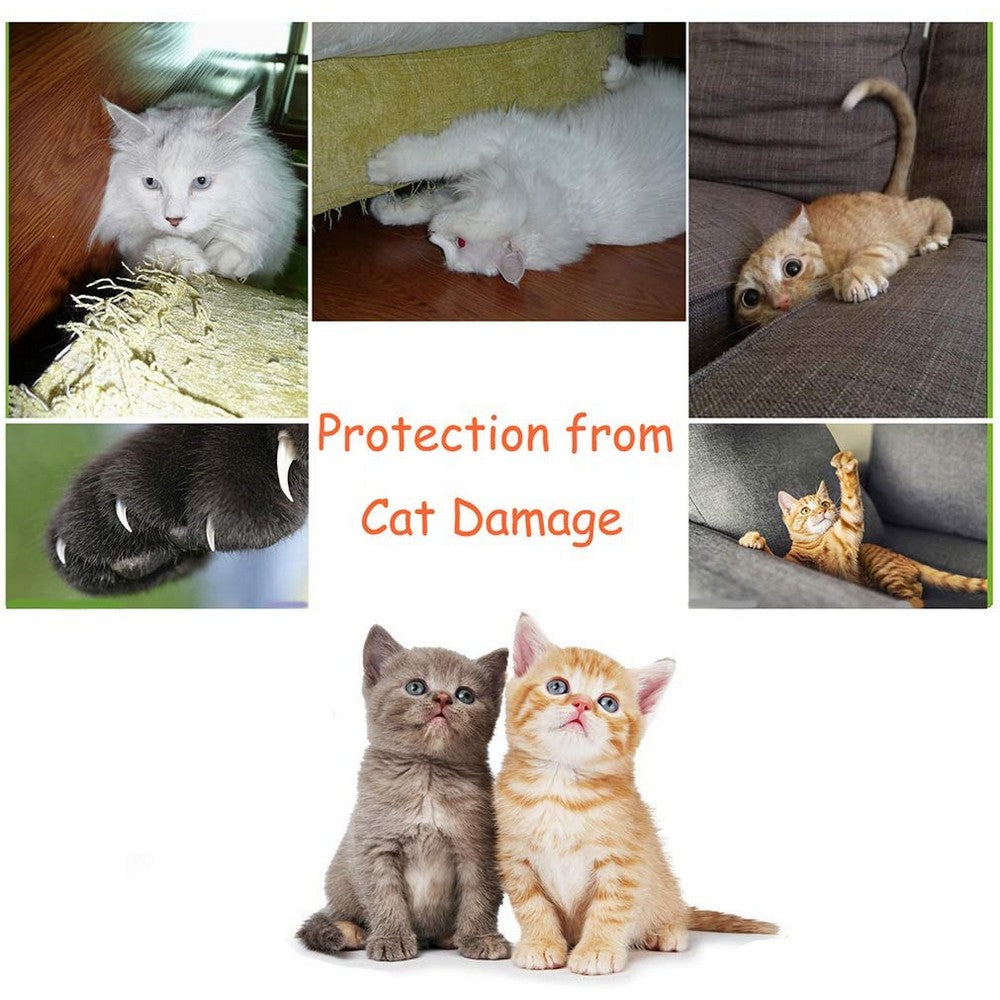 Cat Scratching Mat Armchair Sofa Couch Cat Furniture Scratching Pads Cover with 2 Compartments