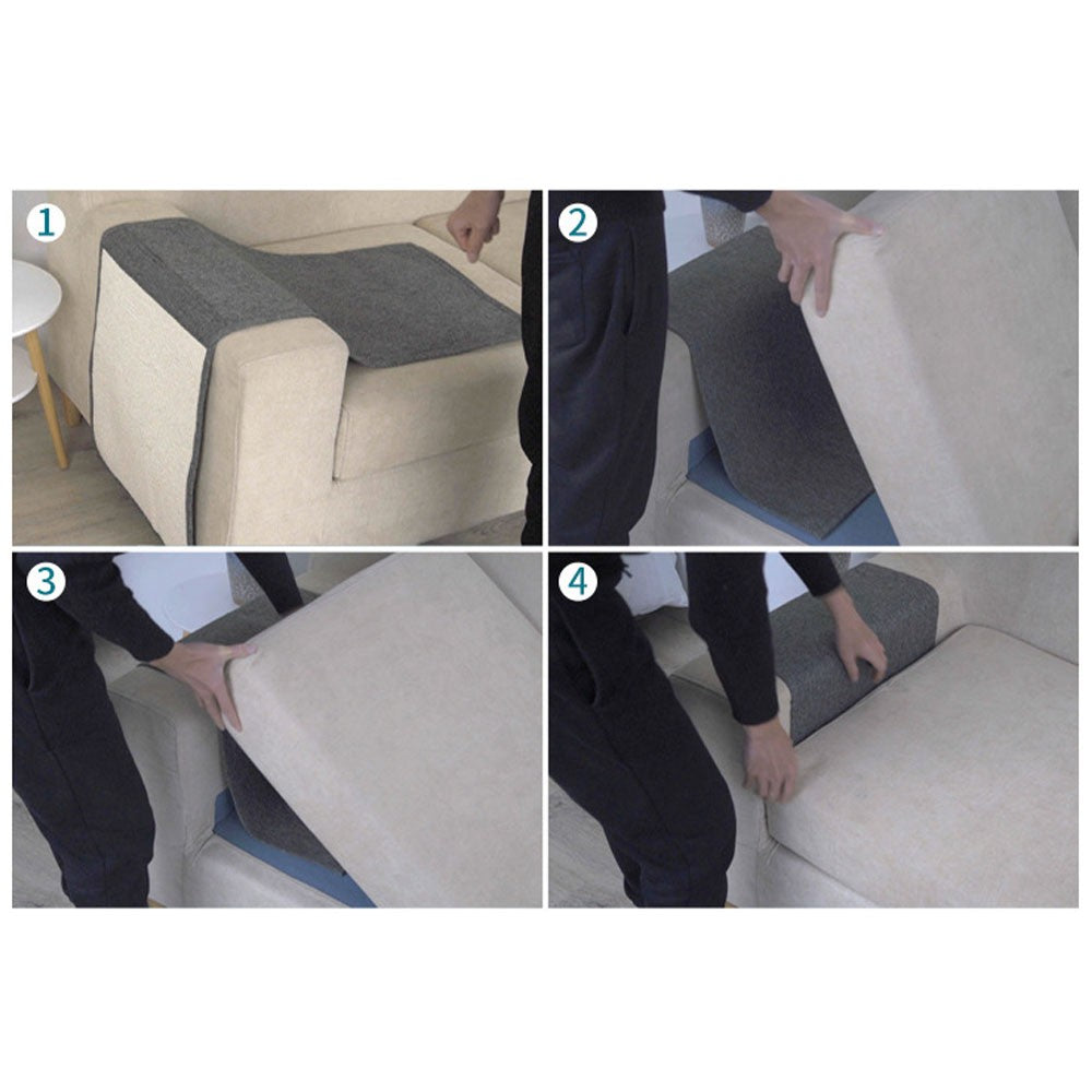 Cat Scratching Mat Armchair Sofa Couch Cat Furniture Scratching Pads Cover with 2 Compartments