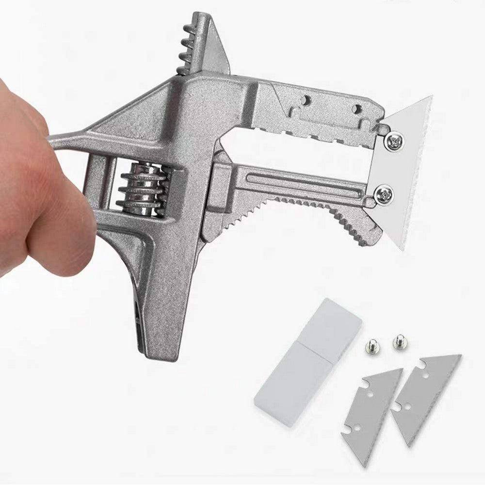 2 In 1 9 Inches Adjustable Wrench Alloy Spanner Repair Tool Cleaning Shovel for Kitchen Bathroom