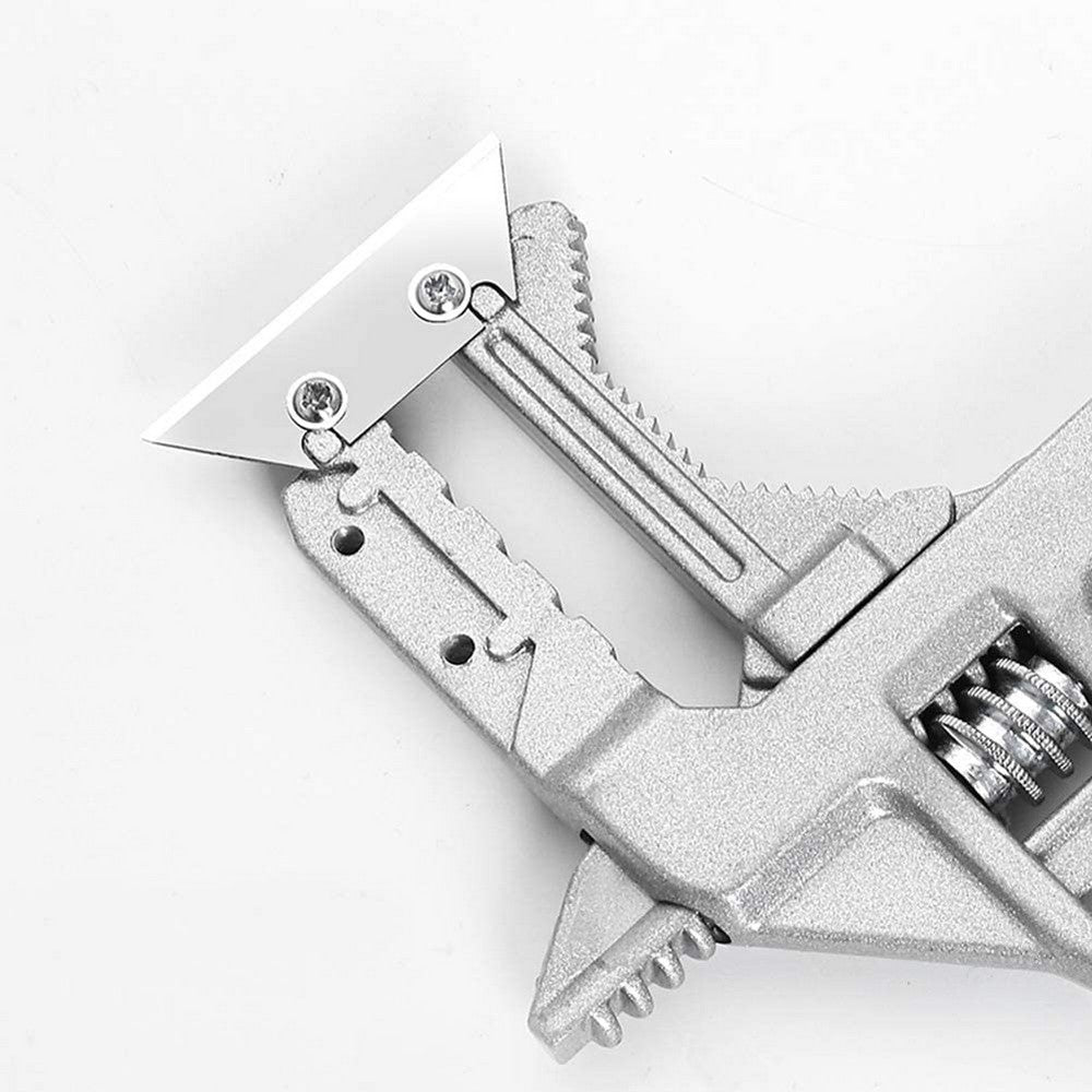 2 Pack 2 In 1 9 Inches Adjustable Wrench Alloy Spanner Repair Tool Cleaning Shovel for Kitchen Bathroom