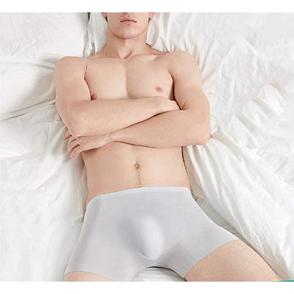 5 Pack Men Summer Breathable See Through Underwear Traceless Boxer Briefs XL