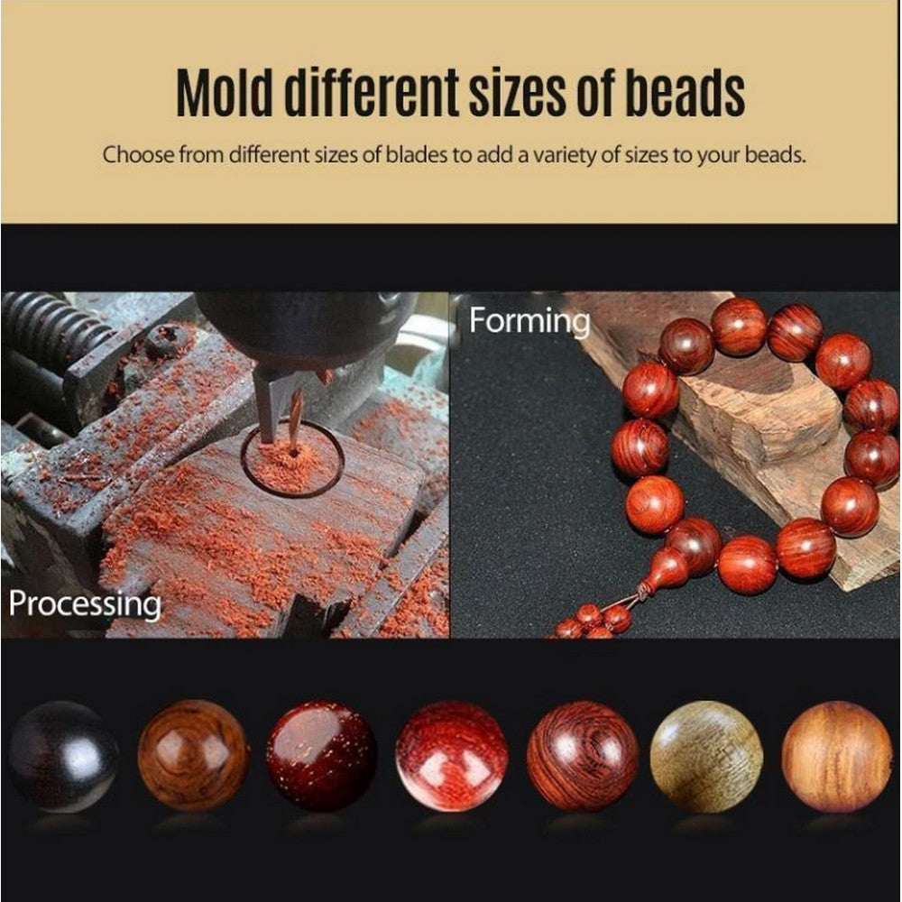 13 Pieces DIY Wooden Bead Maker Kit Drills Bit Set for Making Beads 6mm 8mm 10mm 12mm Woodworking Tools