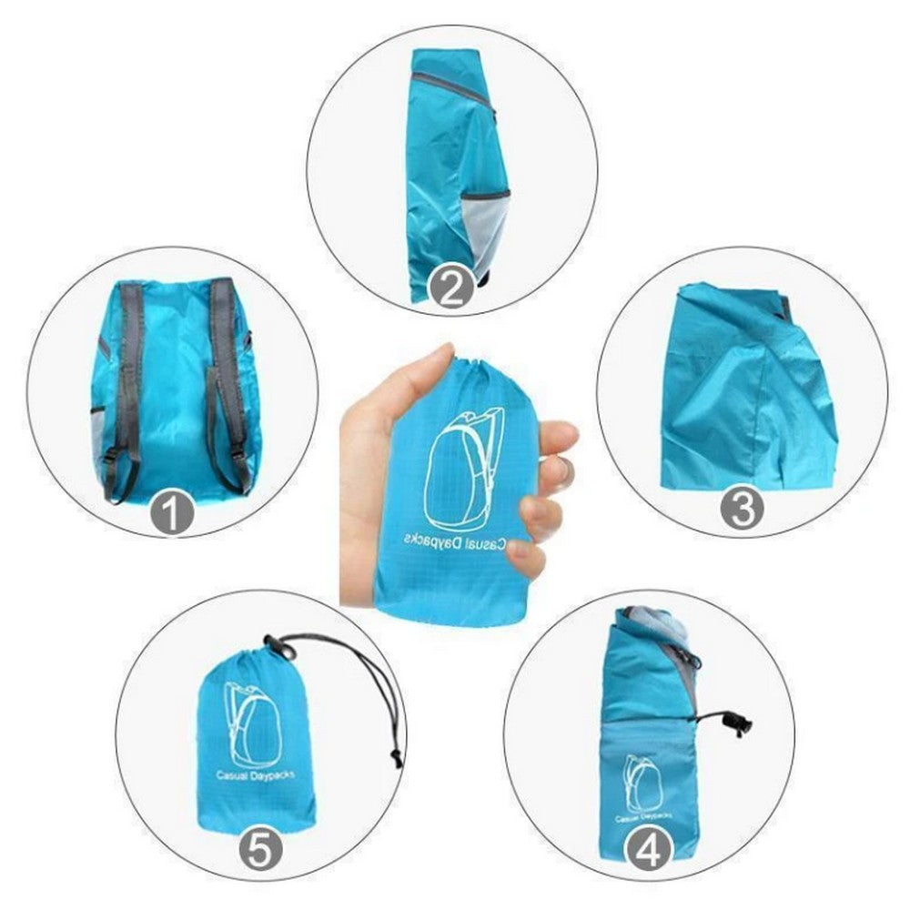 2 X Collapsible Backpack Foldable Lightweight Traveling Backpack Hiking Daypack for Travel Camping Outdoor