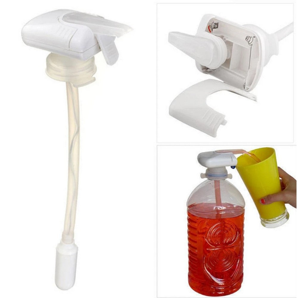 2 X Automatic Water Pump Beverage Dispenser Liquid Press Pump with Straw