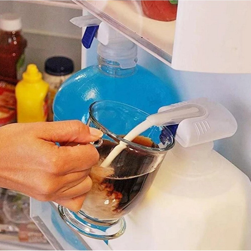 2 X Automatic Water Pump Beverage Dispenser Liquid Press Pump with Straw