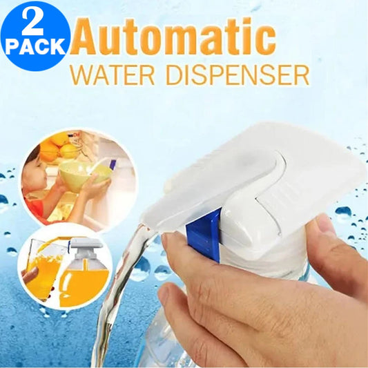 2 X Automatic Water Pump Beverage Dispenser Liquid Press Pump with Straw