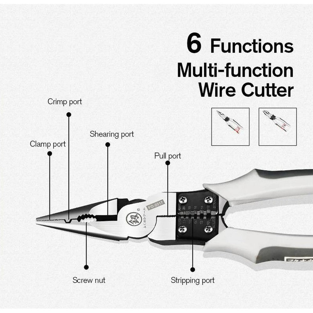 2 Pack 8 Inches Multifunction Wire Cutter Home Tool Hand Tools