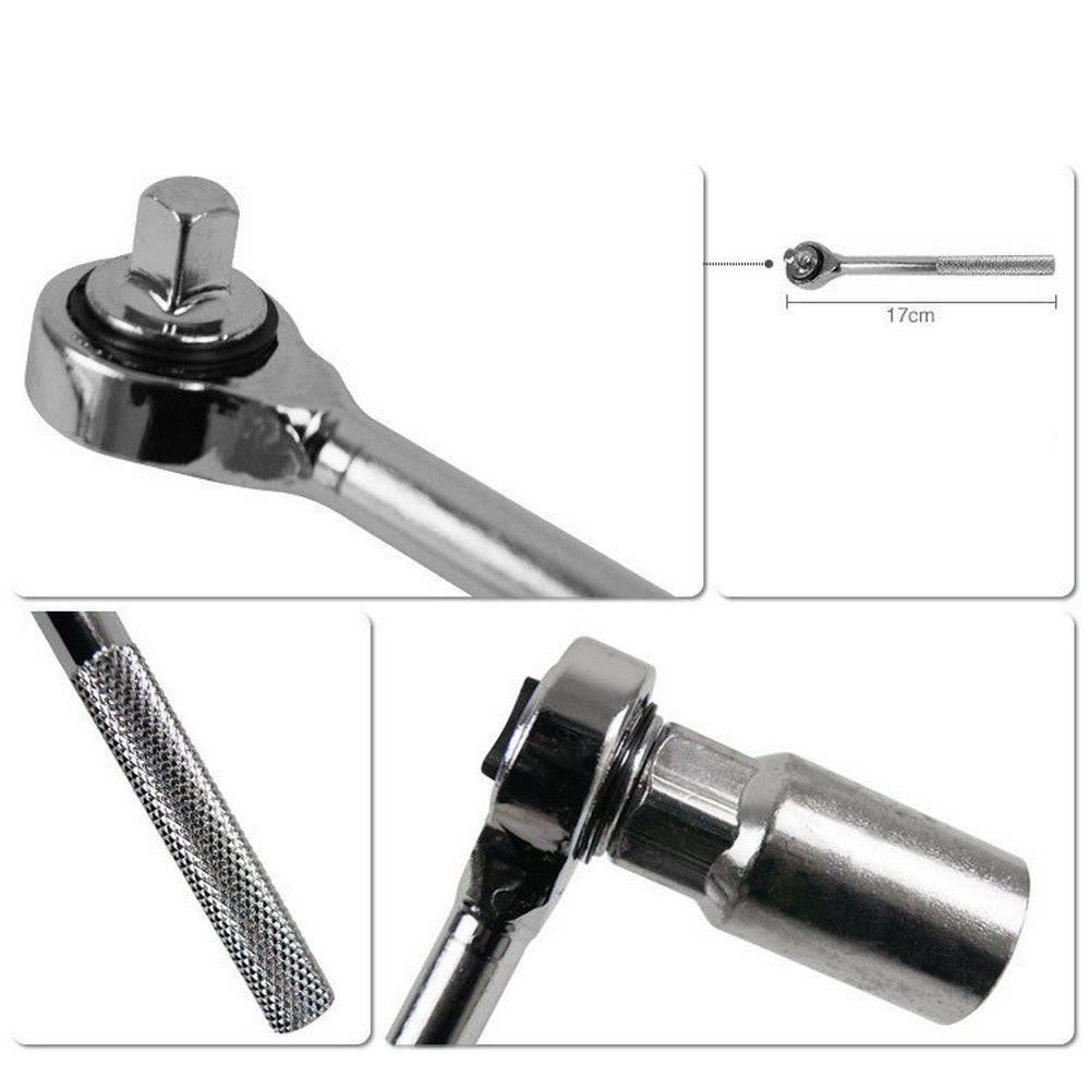 40 Pieces Drive Socket Wrench Set Auto Car Repairing Tools Kit