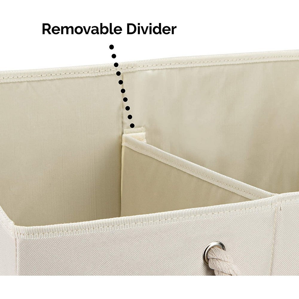 3 X Home Fabric Storage Bins Foldable Closet Clothes Organizer Trapezoid Storage Box Bathroom Toy Storage Bins Beige