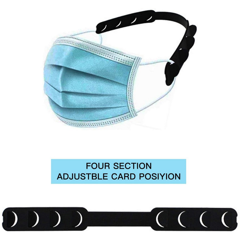 50 Pieces Face Cover Extender Straps and 50 Pieces 3D Face Cover Brackets Support Frames