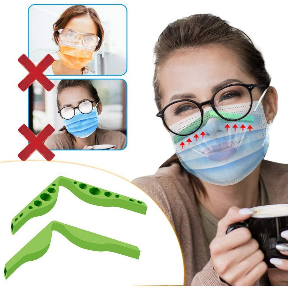 5 X Washable Reusable Eyeglasses Anti Fog Nose Bridge Strip Face Cover Inner Bracket