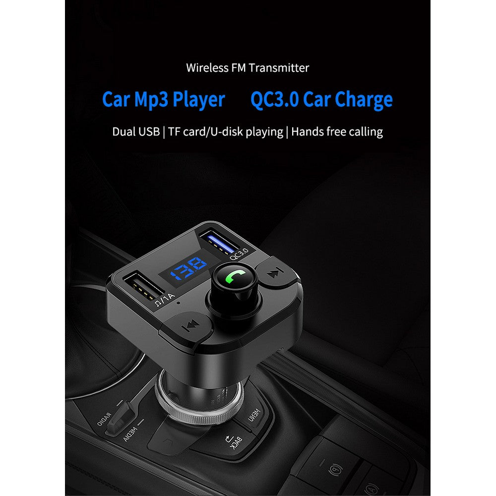 2 X Handsfree Car Wireless Bluetooth FM Transmitter Radio MP3 Player Dual USB Charger