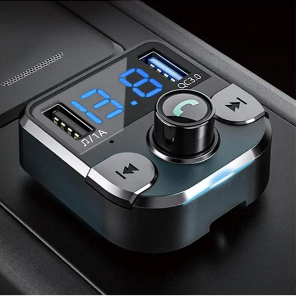 Handsfree Car Wireless Bluetooth FM Transmitter Radio MP3 Player Dual USB Charger