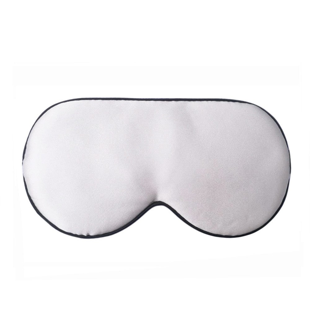 2 Pack Adjustable Super Smooth Blindfold Silk Sleep Eye Mask with Bag Pink and White