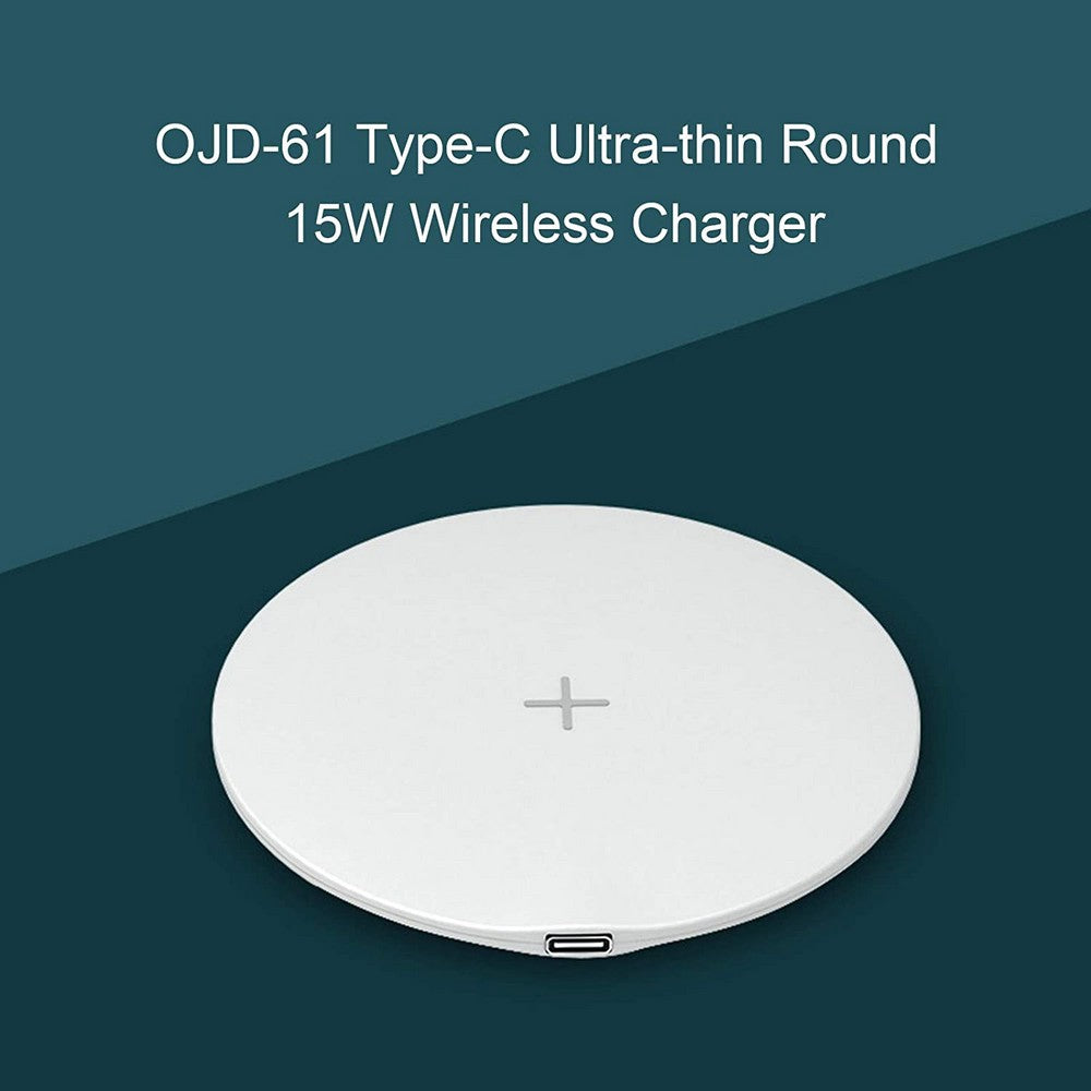 2 Pack 15W Wireless Charger Ultra Thin Mobile Phone Fast Charging Pad Suitable for iPhone 12