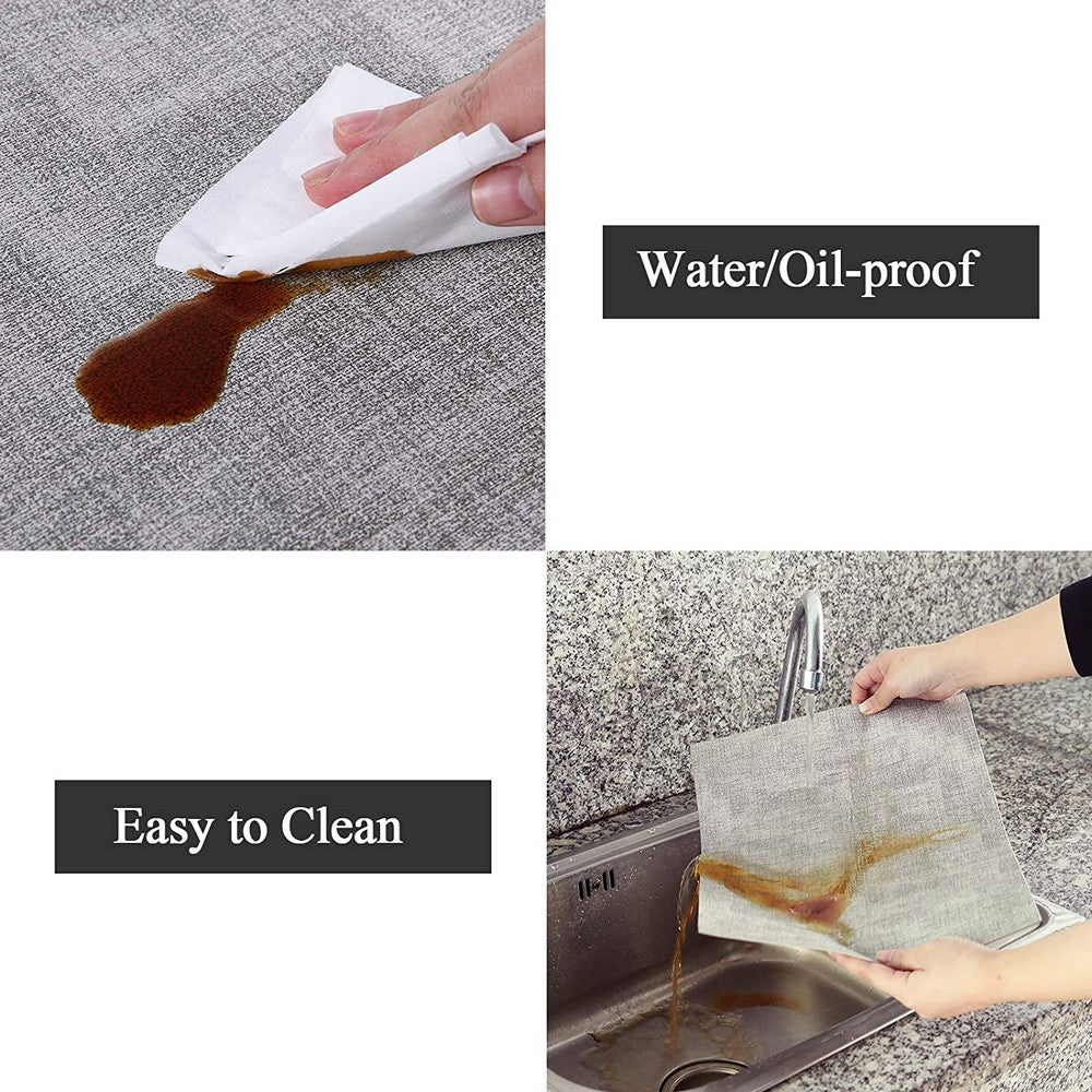 6 Pieces PU Leather Placemat Waterproof Oilproof Table Mat