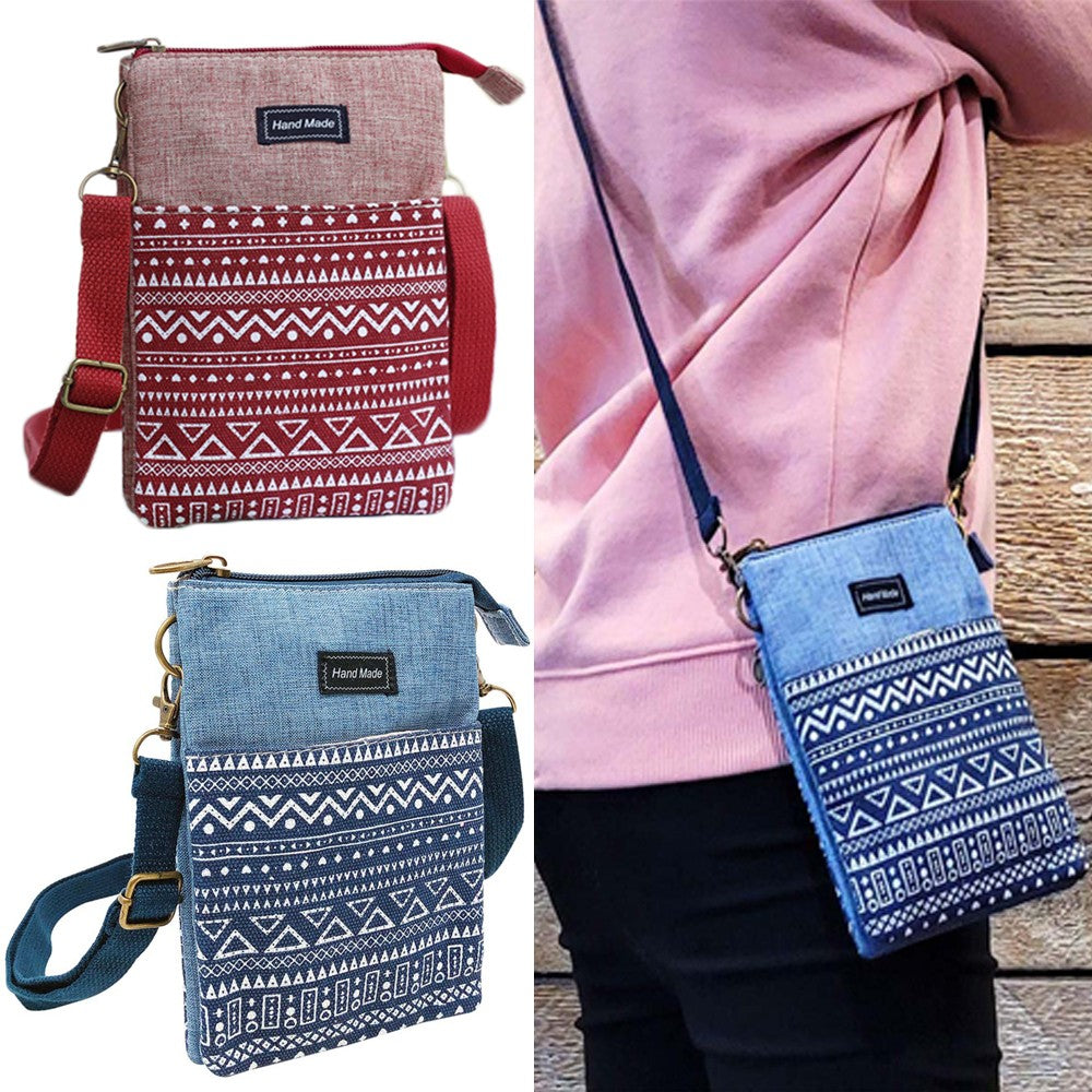 Geometric Pattern Small Cute Crossbody Cell Phone Purse