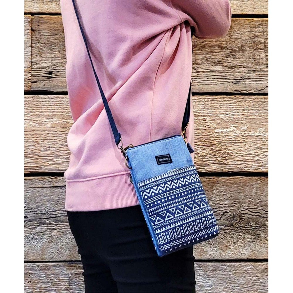Geometric Pattern Small Cute Crossbody Cell Phone Purse