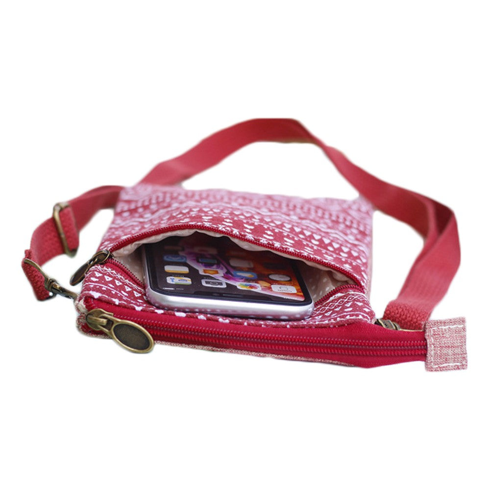 Geometric Pattern Small Cute Crossbody Cell Phone Purse
