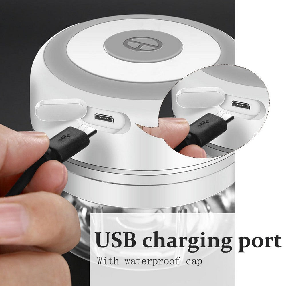 5 Pieces Electric Rechargeable Mini Garlic Chopper Kitchen Meat Chopper Food Blender