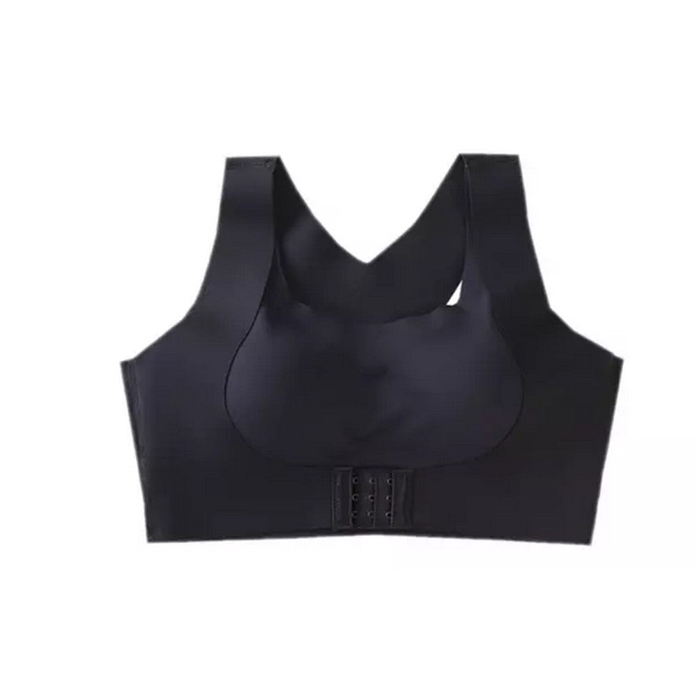 Women Front Buckle Support Bra Wire Free Bra