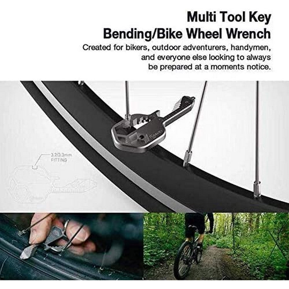 4 Pack 24 In 1 Multifunctional Key Tool Screwdriver Bottle Opener Measuring Wrench Box Cutter Bit Driver