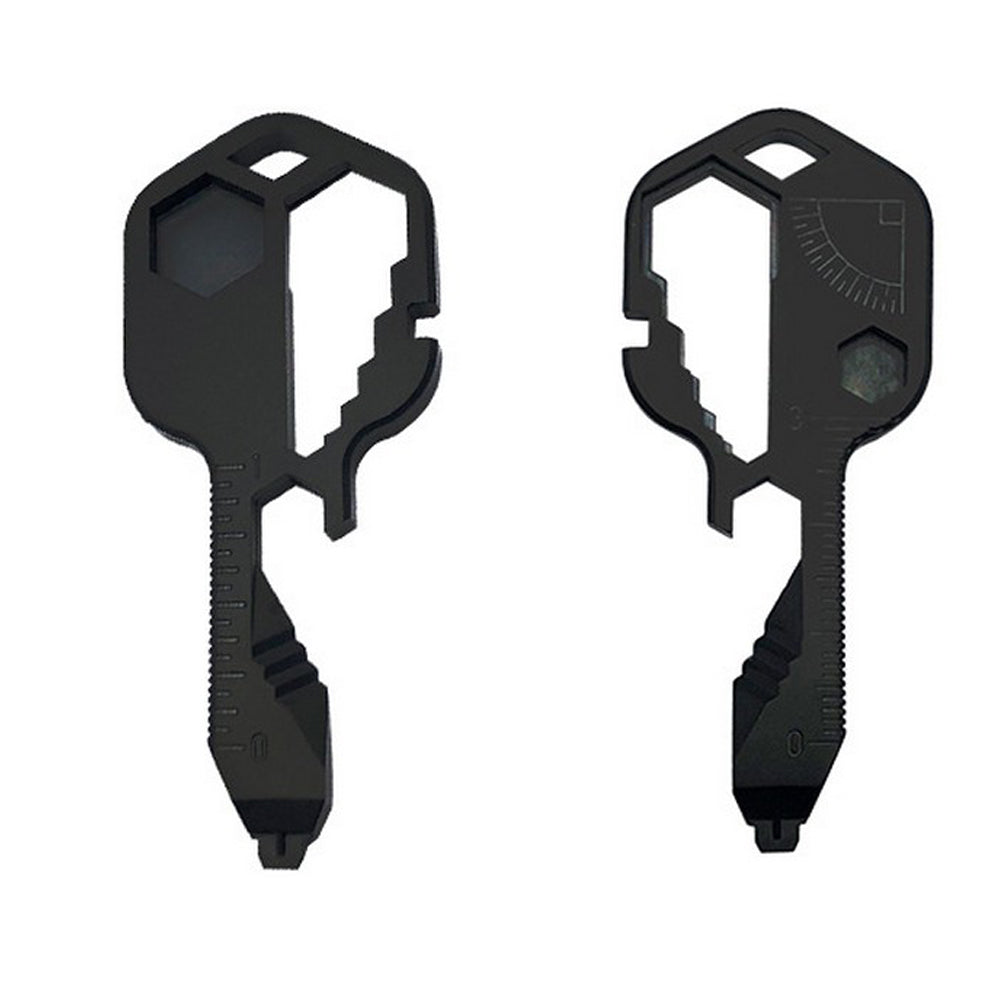 4 Pack 24 In 1 Multifunctional Key Tool Screwdriver Bottle Opener Measuring Wrench Box Cutter Bit Driver