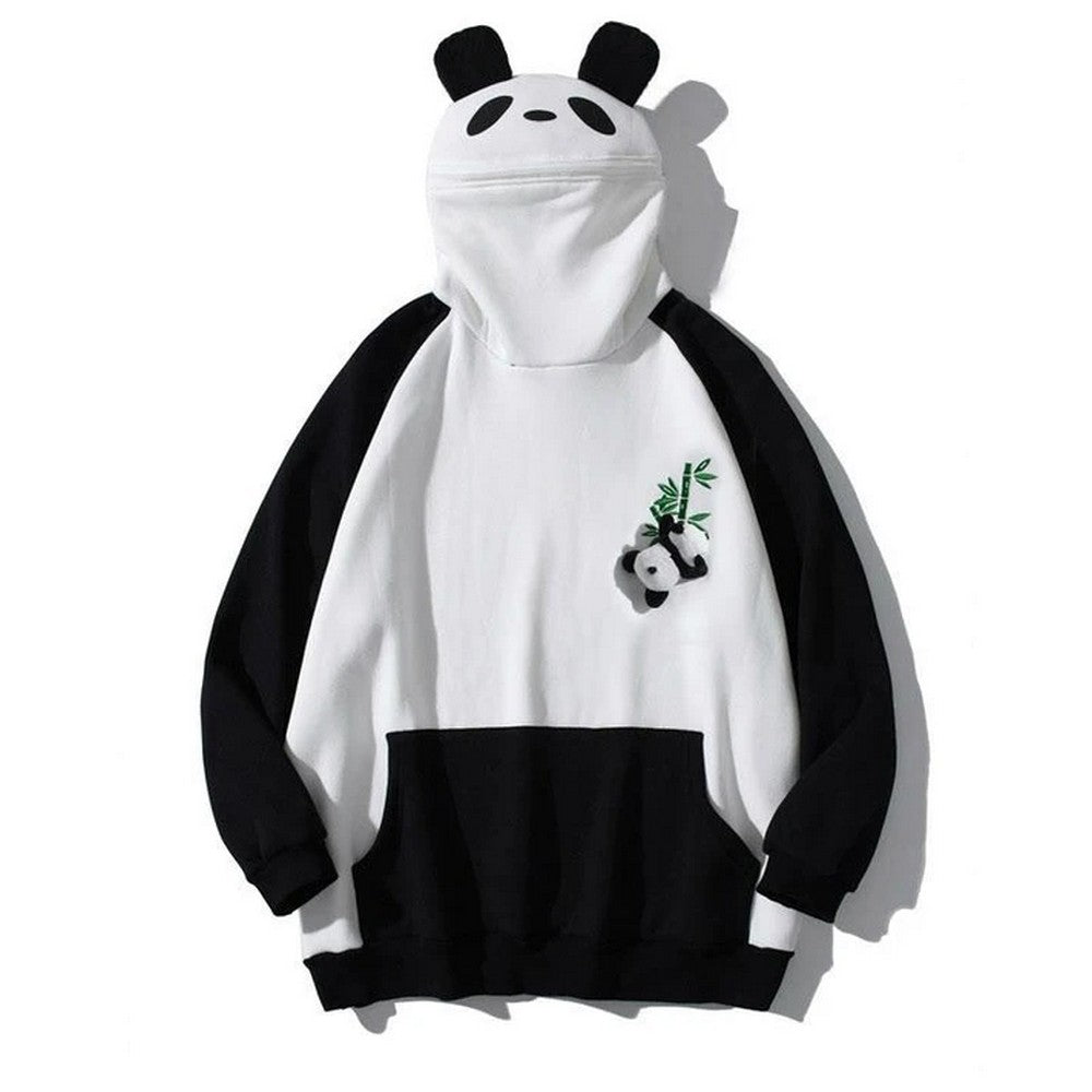 Cute Panda Pullover Oversized Loose Hoodie with Pocket