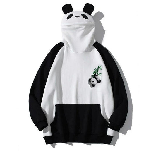 Cute Panda Pullover Oversized Loose Hoodie with Pocket