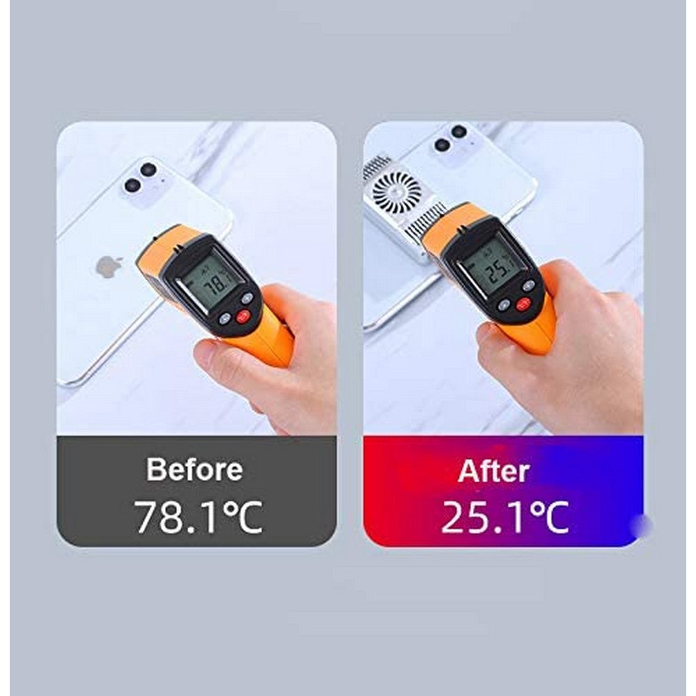 Lightweight Cell Phone Cooler Semiconductor Refrigeration Phone Cooling Fan Heat Sink Phone Radiator for Playing Games Lives Watch Videos for iPhone Android Phone