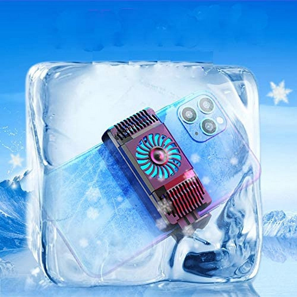 Lightweight Cell Phone Cooler Semiconductor Refrigeration Phone Cooling Fan Heat Sink Phone Radiator for Playing Games Lives Watch Videos for iPhone Android Phone