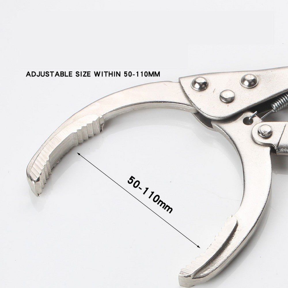 Adjustable Car Oil Filter Plier Remover Wrench Vise Spanner Tool Locking Grip