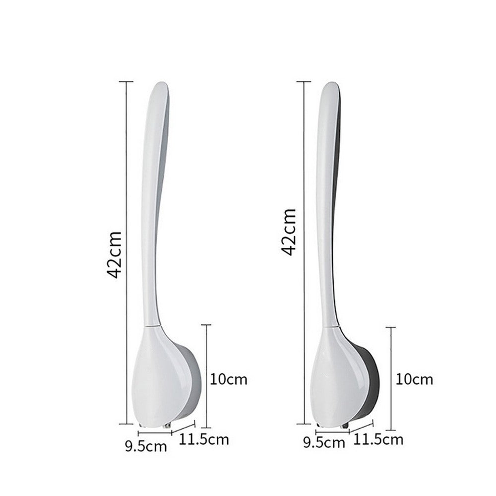 2 X Different Colours Wall Mounted Soft Silicone Brush Head Toilet Cleaning Brush Tool Household for Home Bathroom